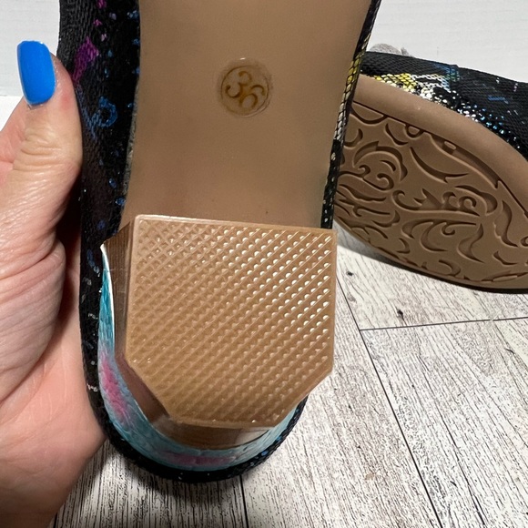 Socofy Leather wearable art shoes pumps size size 36 -5-5.5 - Picture 13 of 15